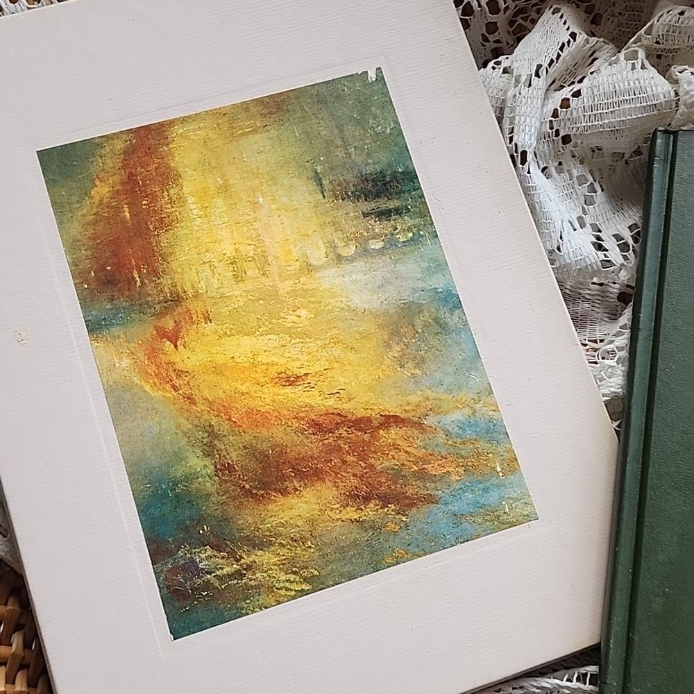 VINTAGE 60' Art Coffee Table Book The World of Turner Book with Green Spine 1969